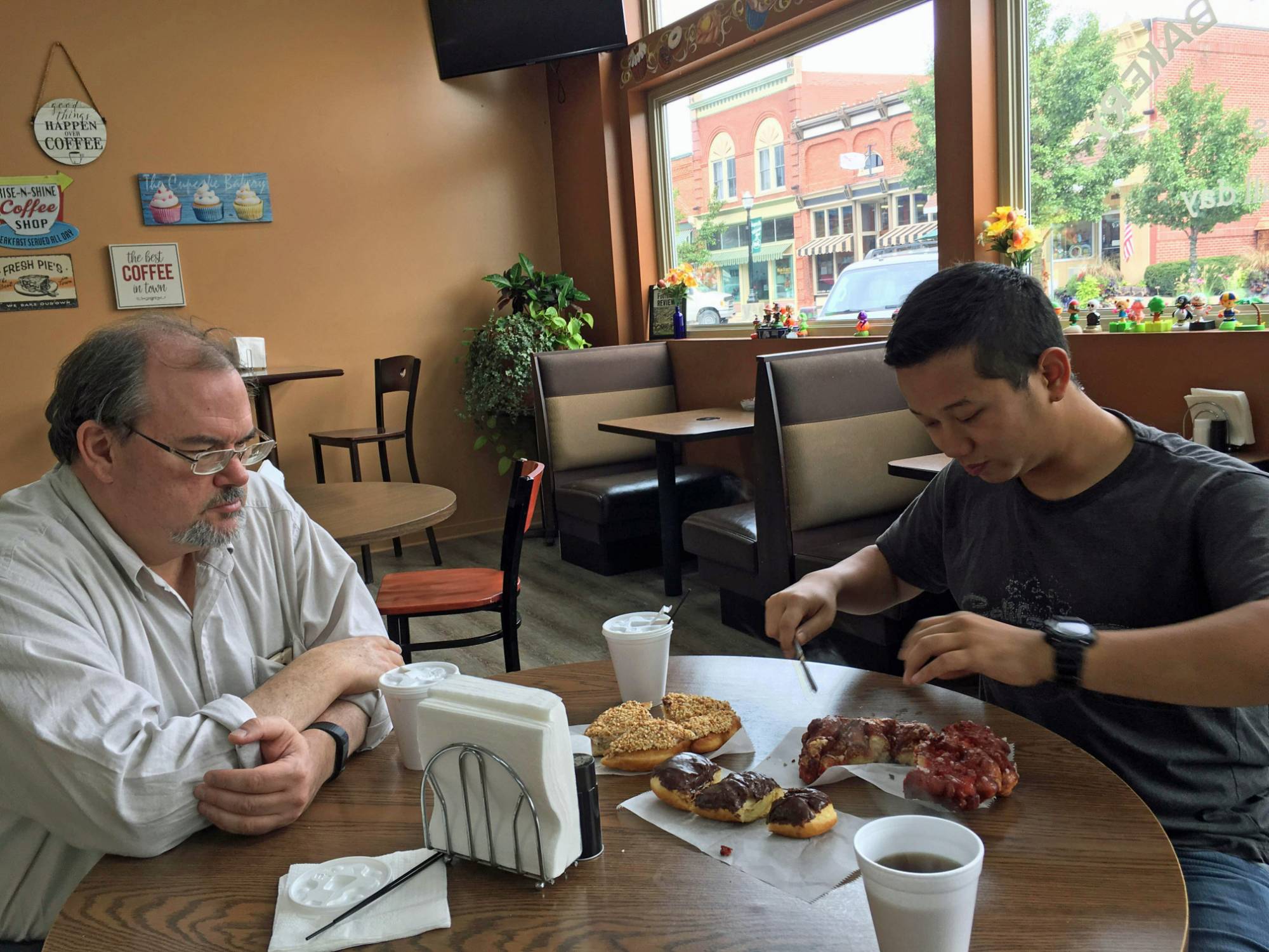 Mark and Chit at Delly Belly in Coopersville